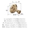Amerock Arden 1-1/4 inch (32mm) Diameter Champagne Bronze Cabinet Knob, 10PK 10VMP37340CZ - alternate 4