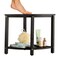 Lavish Home Corner Shower Bench Water Resistant Shower Stool for Inside Shower, Bathroom, or Sauna Foot Rest ST-BATH8-BLK - alternate 6