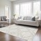 Homeroots 5' X 8' Ivory And Beige Geometric Washable Indoor Outdoor Area Rug 593775 - alternate 4