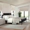 Martha Stewart Jax King Size Solid Wood Platform Bed w/Rattan Headboard and Footboard, No Box Spring Required, Blk MG-090022-K-BK-MS - alternate 3