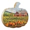 Homeroots Red Barn Pumpkin Patch Unframed Print Wall Art 416065 - alternate 2