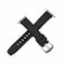 Elegani Rubber Band Compatible with Apple Watch 45mm, Black, Silver, Black, Yellow Gold, Rose Gold Buckle TPSIVRB-BLKBLK-45 - alternate 1