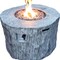 Homeroots 50000 BTU 40in Gray Aluminum Natural Gas Round Fire Pit Table With Cover 535189 - alternate 4