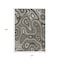 Homeroots 10' X 14' Gray And Ivory Geometric Washable Indoor Outdoor Area Rug 631388 - alternate 3