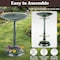 Pure Garden Outdoor Bird Bath with Flower Planter Base and Vintage Green Patina Finish 50-LG1072P - alternate 3