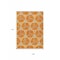 Homeroots 9' X 12' Orange And Blue Geometric Washable Indoor Outdoor Area Rug 613516 - alternate 4