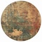 Homeroots 8' Sage Tan And Copper Round Abstract Washable Indoor Outdoor Area Rug 606106 - alternate 4