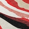 Homeroots 5' X 8' Red Black And Beige Abstract Washable Indoor Outdoor Area Rug 600997 - alternate 3