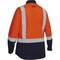 Bisley Dual-Certified AR/FR Women's Ripstop Long Sleeve Button Down, Industrial Wash Durable 385WFRHS-ON/XL - alternate 2