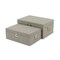 Homeroots Set of Two Beige Solid Wood Box With Lid, 2PK 489386 - alternate 4