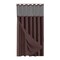 Homeroots Brown Modern Grid Shower Curtain and Liner Set 399757 - alternate 1
