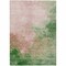 Homeroots 3' X 5' Pink And Green Abstract Washable Indoor Outdoor Area Rug 604815 - alternate 4