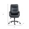 Homeroots Black Adjustable Height Swivel Rolling Executive Office Chair 638358 - alternate 4