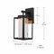 Globe Electric Capulet 1-Light Matte Black Wall Sconce 44359 - alternate 2