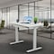 Motionwise Standing Desk, 24 in x48", Adjust Height 28" to 48", White Top, White Frame SDG48W - alternate 2