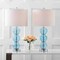 Jonathan Y Bella 27" Glass Triple-Sphere LED Table Lamp, Sky Blue/Chrome, 2PK JYL1070C-SET2 - alternate 3