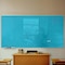 Fab Glass And Mirror Magnetic Glass Dry Erase Board for Wall, 48in x96in Eased Corners, Blue Surface Frameless Glass Bo GBZ48x96-SB606 - alternate 4