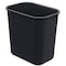 Acrimet Wastebasket, Deskside Bin, 6.75 Gallon/ 27 Quart/ 24 Liter (Plastic) (Black Color), 4PK 577.2 - alternate 3