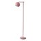 Jonathan Y Eva 58.5 in. Mid-Century Modern Metal Adjustable Globe Shade LED Floor Lamp, Pink JYL3088C - alternate 4