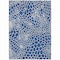 Homeroots 10' X 14' Navy Blue And Ivory Geometric Washable Indoor Outdoor Area Rug 595102 - alternate 6