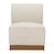 Homeroots 24" Beige Aluminum Outdoor Accent Chair 668774 - alternate 1