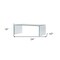 Homeroots 24" Clear Glass Sled Coffee Table 554277 - alternate 2