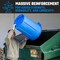 Magnum Tool Blue 55 Gallon Trash Can Set, Trash Can, Quiet Dolly, and Reinforced Lid, 2 Set CMTC-CLD0-55B02 - alternate 5