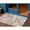 Homeroots 3' X 5' Copper Geometric Washable Indoor Outdoor Area Rug 608052 - alternate 1
