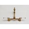 Kingston Brass Two-Handle Wall Mount Bridge Kitchen Faucet, Antique Brass KS1263WLL - alternate 2