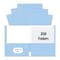 Roaring Spring Case of Light Blue Paper Pocket Folders, 11.75"x9.5", Twin Pockets hold 25 sht each, 11 pt tag board, PK250 50124cs - alternate 1