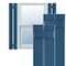 Ekena Millwork True Fit PVC Two Board Spaced Board-n-Batten Shutters, Sojourn Blue, 11 1/4W x 42H, PR TFP101SBF11X042HB - alternate 1