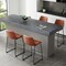 Simple Deluxe Counter Height Bar Stools Set of 2, 26 Inch Modern Bar Chairs with Metal Legs and Footrest, Armless 3A88CHAIR6013BRN02 - alternate 4