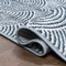 Jonathan Y Porter Geometric Art Deco Fan Pattern High-Low Navy/Cream 2 ft. x 8 ft. Runner Rug CAR100A-28 - alternate 4
