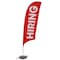 Showdown Displays 10.5 ft  Value Razor Sail Sign Kit Single-Sided with Cross Base - Hiring Red 908111-004 - alternate 1