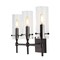 Jonathan Y Cato 21.25" 3-Light Modern Farmhouse Iron/Glass LED Vanity, Oil Rubbed Bronze/Clear JYL7807A - alternate 1
