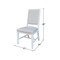 International Concepts Solid Wood Traditional Dining Chair - Set of 2, White CI08-99P - alternate 2