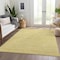 Homeroots 3' X 5' Yellow Gold And Ivory Floral Washable Indoor Outdoor Area Rug 582350 - alternate 4
