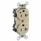 Leviton Straight Blade Receptacle, 5-20R, 20 A, 125V AC, Flush Mount, Self-Grounded M8300-PLI - alternate 1