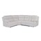 Homeroots Off White Faux Leather Reclining Curved Six Piece Sectional With LED And Console 643711 - alternate 1