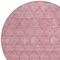 Homeroots 8' Pink And Purple Round Geometric Washable Indoor Outdoor Area Rug 613568 - alternate 4
