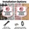 Signmission Concealed Carry Shield Sign No Concealed, 6 inch X 6 inch, Plastic Sign, 2PK SHI-P-2PACK-6-372 - alternate 3