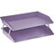 Acrimet Facility 2 Tier Letter Tray Side Load Letter Size Desktop File Organizer Plastic Purple 253.LO - alternate 1