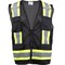 Pip ANSI Type O Class 1 Two-Tone Eleven Pocket Mesh Surveyors Vest 301-0500M-BK/3X - alternate 1