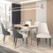 Leisuremod Allure Modern Dining Chair In Black Fabric and Oak Wood Legs, 4PK AC49WBL4 - alternate 5