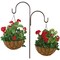 Best Garden 14'' Steel Rod Black Powder Coat Hanging Plant Basket HB1301-14-5 - alternate 2