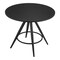 Homeroots 37" Black Wood and Steel Round Top Dining Table 557693 - alternate 3