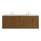 James Martin Vanities Laurent 72" Double Vanity, Honey Oak w/ 3 CM Carrara Marble Top 545-V72-HNO-3CAR - alternate 6