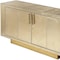 Homeroots 71in Gold Solid Wood Buffet Table with Two Doors 389794 - alternate 2