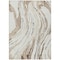 Homeroots 3' X 5' Ivory Beige And Brown Abstract Washable Indoor Outdoor Area Rug 600234 - alternate 2
