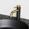 Vigo Lexington Single Handle Single-Hole Bathroom Vessel Faucet in Matte Gold and Carbon Fiber VG03028MGMB - alternate 3